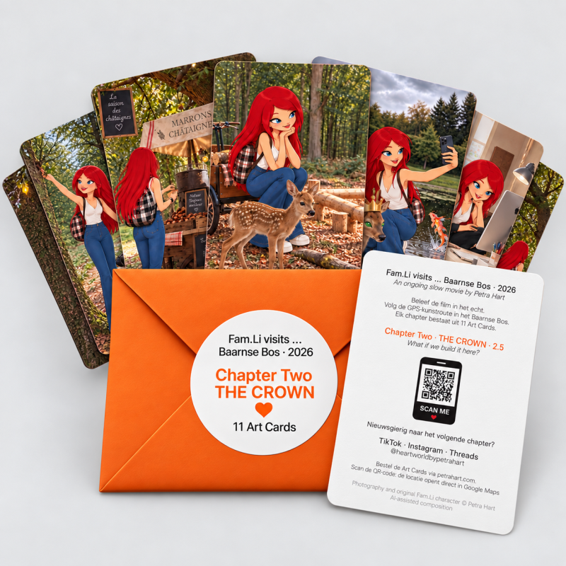 11 Art Cards · GPS-Kunstroute Baarnse Bos · Chapter Two · THE CROWN